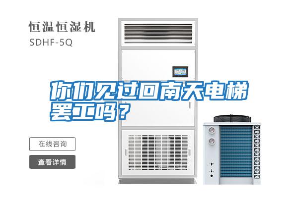你們見過回南天電梯罷工嗎？