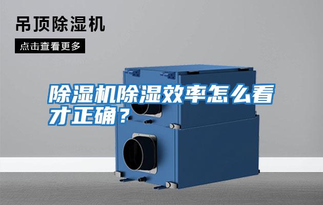 除濕機(jī)除濕效率怎么看才正確？