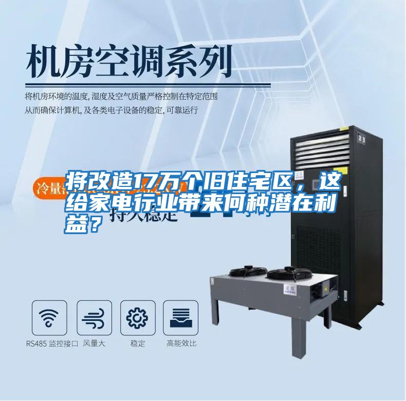 將改造17萬個舊住宅區(qū)，這給家電行業(yè)帶來何種潛在利益？