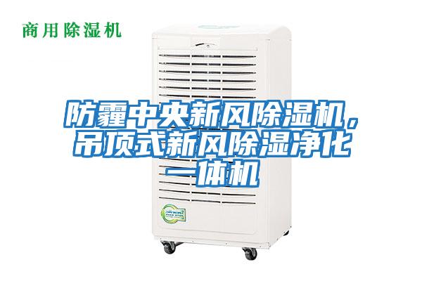 防霾中央新風(fēng)除濕機(jī)，吊頂式新風(fēng)除濕凈化一體機(jī)