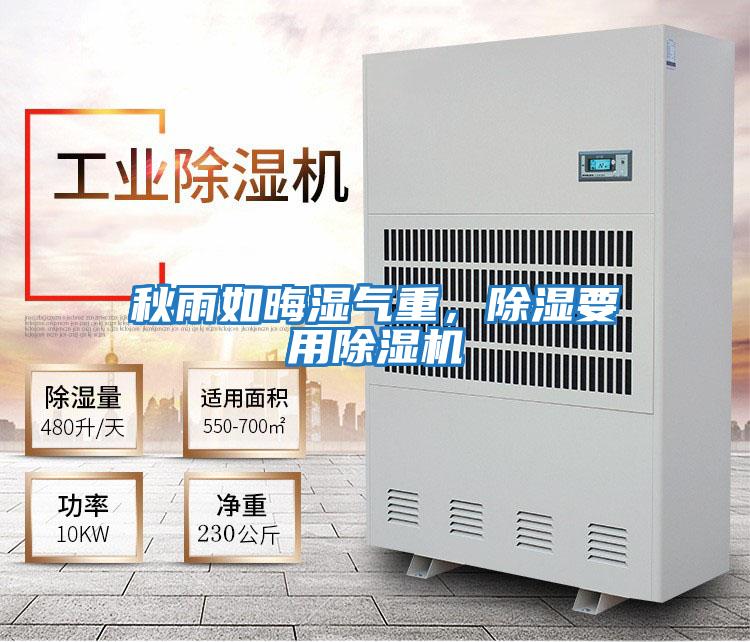 秋雨如晦濕氣重，除濕要用除濕機(jī)