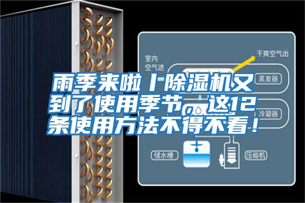 雨季來啦丨除濕機又到了使用季節，這12條使用方法不得不看！