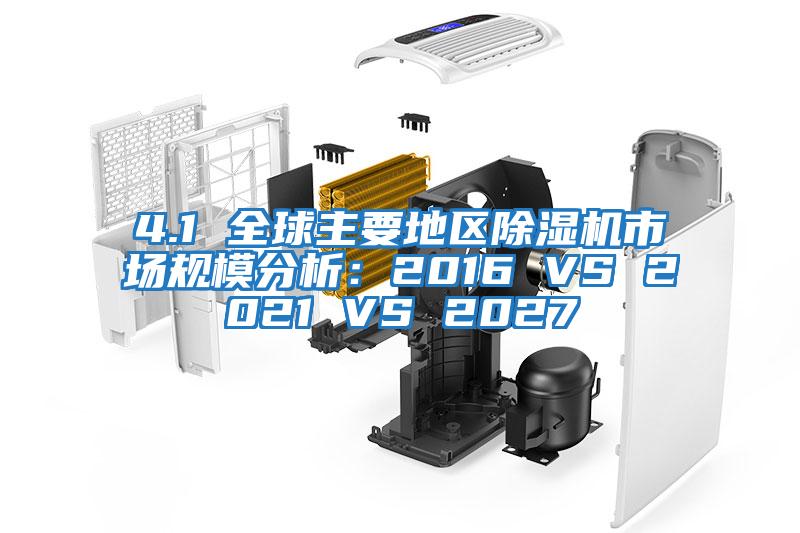 4.1 全球主要地區(qū)除濕機(jī)市場規(guī)模分析：2016 VS 2021 VS 2027