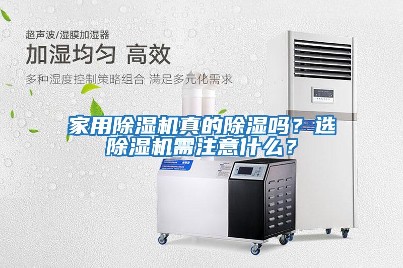 家用除濕機真的除濕嗎？選除濕機需注意什么？