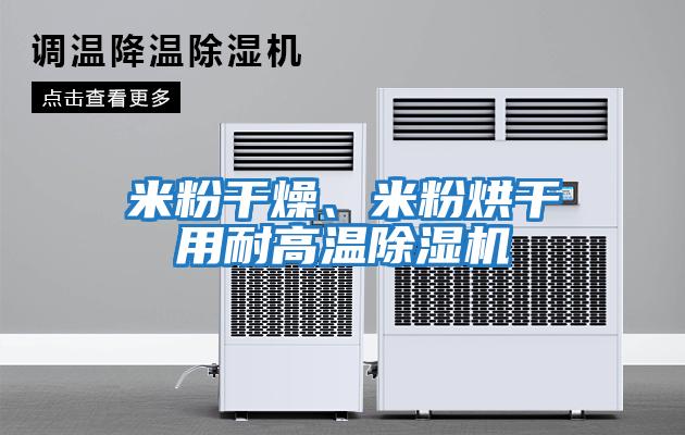 米粉干燥、米粉烘干用耐高溫除濕機