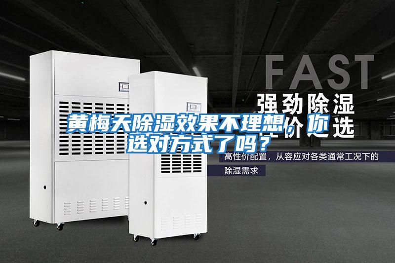 黃梅天除濕效果不理想，你選對方式了嗎？