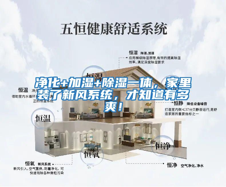 凈化+加濕+除濕一體，家里裝了新風系統，才知道有多爽！