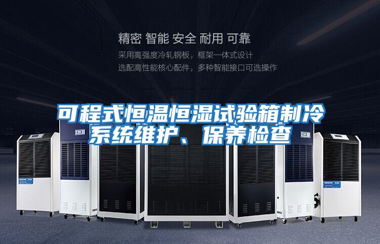 可程式恒溫恒濕試驗箱制冷系統維護、保養檢查