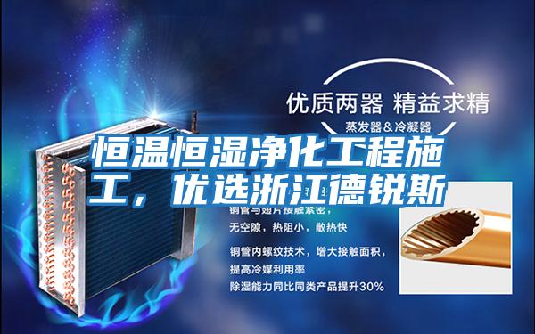 恒溫恒濕凈化工程施工，優選浙江德銳斯