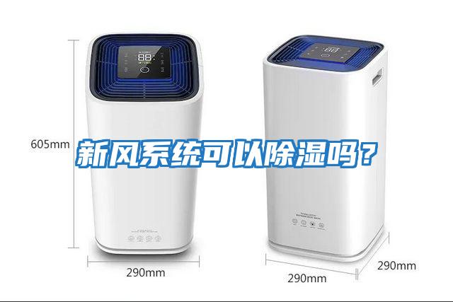 新風系統可以除濕嗎？
