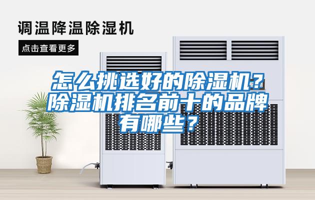 怎么挑選好的除濕機？除濕機排名前十的品牌有哪些？
