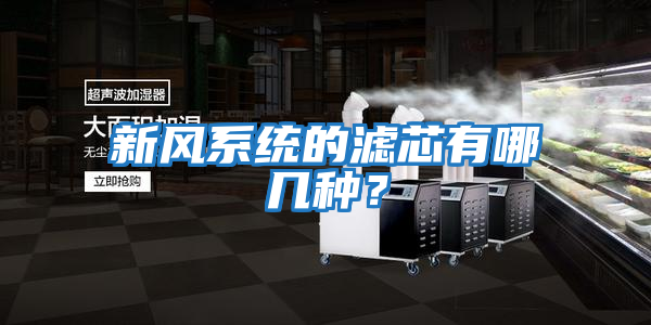 新風(fēng)系統(tǒng)的濾芯有哪幾種？