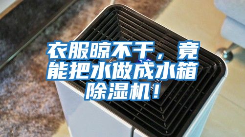 衣服晾不干，竟能把水做成水箱除濕機(jī)！