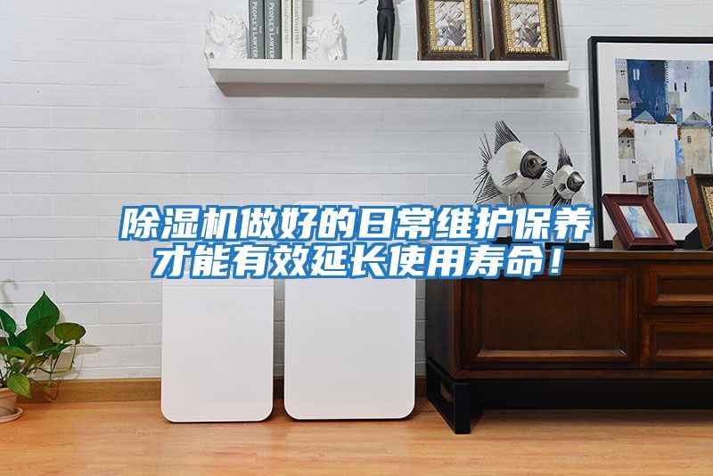 除濕機做好的日常維護保養才能有效延長使用壽命！