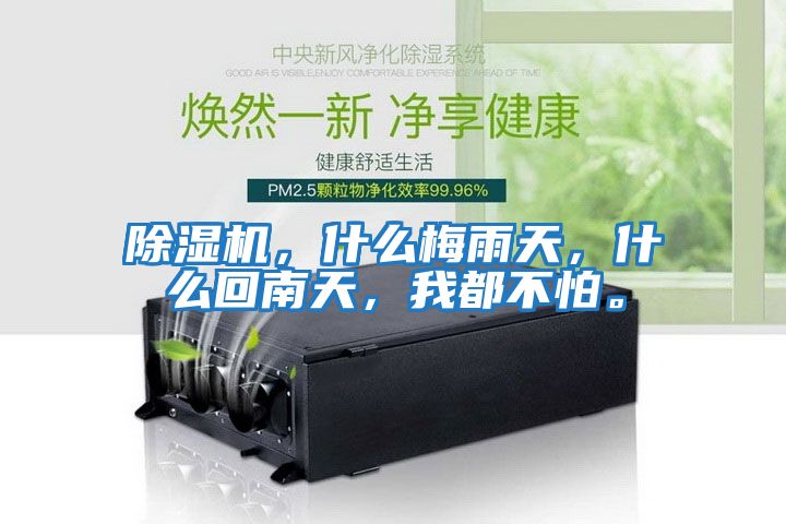 除濕機，什么梅雨天，什么回南天，我都不怕。