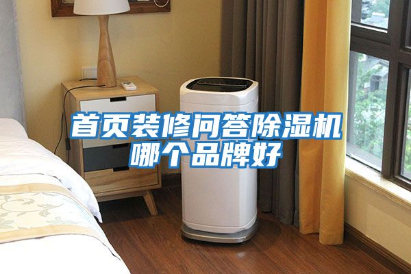 首頁(yè)裝修問答除濕機(jī)哪個(gè)品牌好